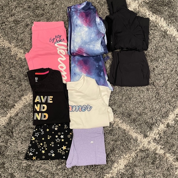 Girls Outfit Bundle Size 14-16 Joggers Leggings Zip up Hoodie All in Motion - Picture 1 of 8
